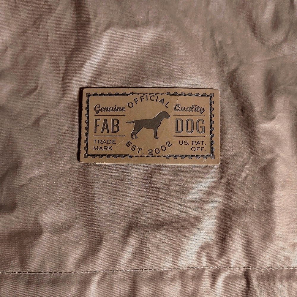 Fab Dog Waxed Cotton Dog Coat Large Brown Fleece Lined Water‎ Resistant Jacket - Picture 8 of 9